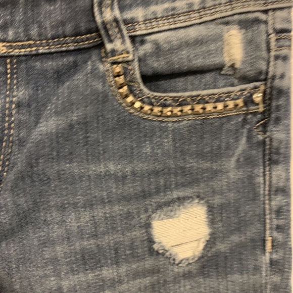 White House Black Market Denim Slim Crop Jean Pant Womans Reg 0 - Picture 5 of 12